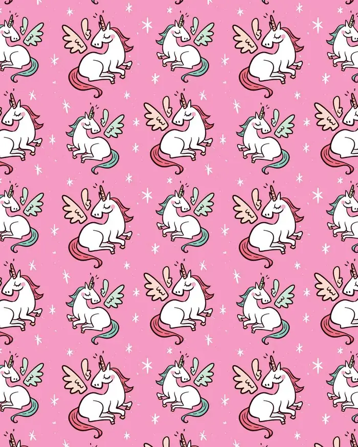 Unicornios y Brillos — Papel de regalo con motivo de unicornios y brillos, perfecto para envolver cualquier regalo.