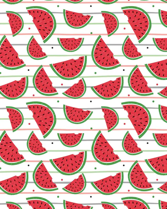 Sandias Mordidas — Papel de regalo con motivo de sandias mordidas, ideal para regalos de toda ocasión.