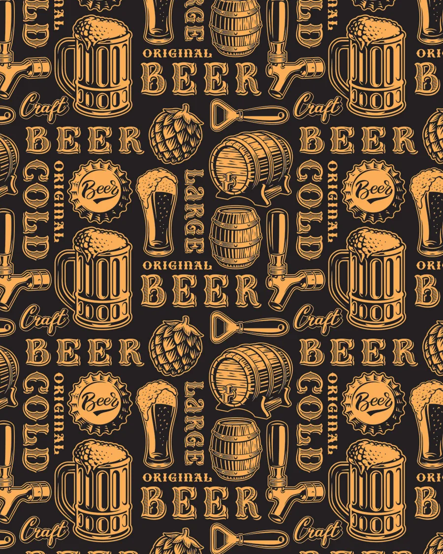 Barriles Vintage — Papel de regalo barriles vintage para caballeros. Ideal para Día del Padre, cumpleaños y regalos para él.