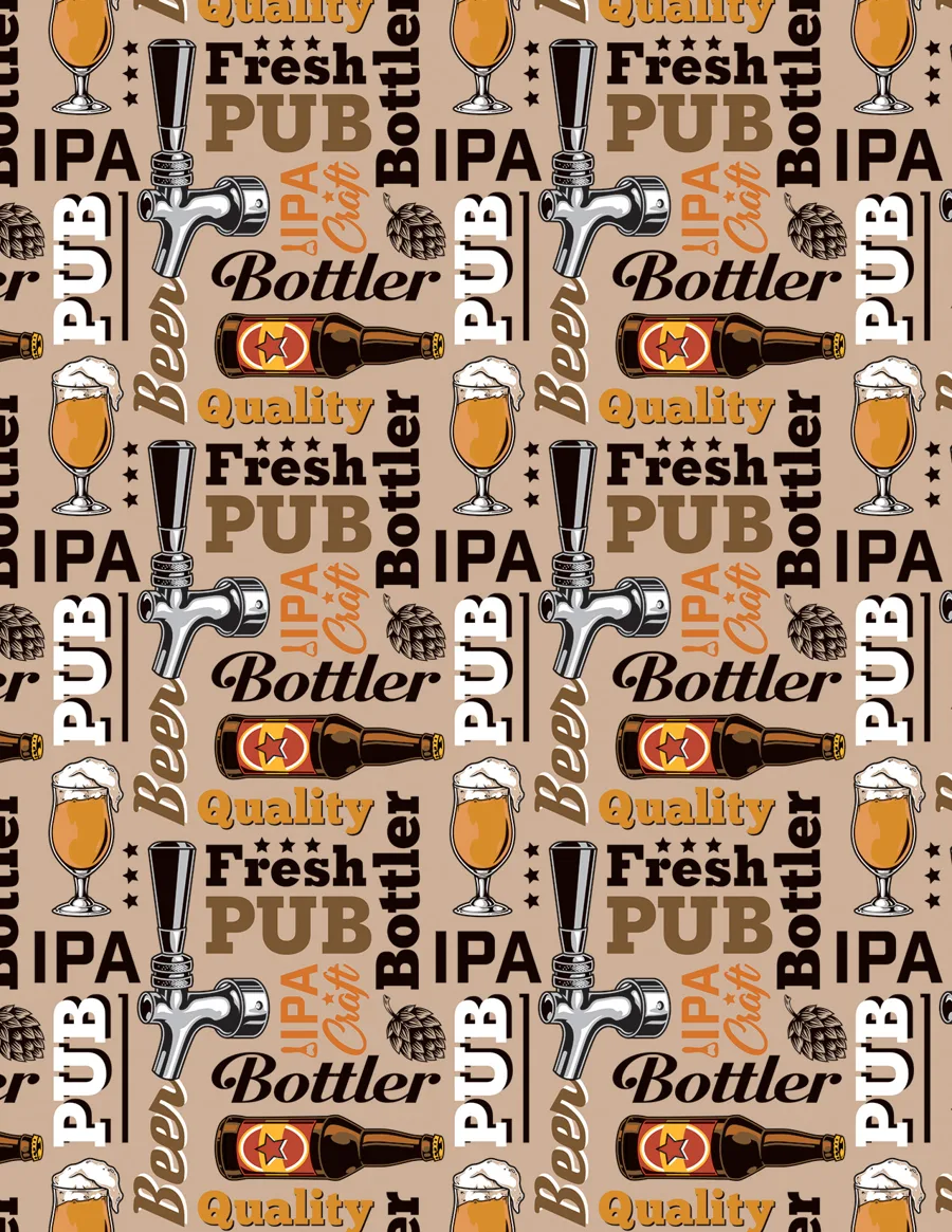 Pub — Papel de regalo pub para caballeros. Ideal para Día del Padre, cumpleaños y regalos para él.