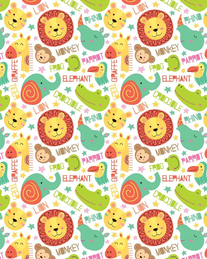 Animalitos — Papel de regalo con motivo de animalitos, un diseño versátil para tu negocio.