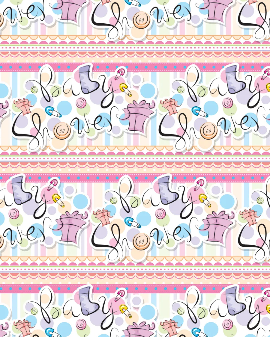 Baby Shower Caligrafía — Papel de regalo baby shower caligrafía en tonos suaves. Ideal para baby shower, nacimientos y regalos para bebé.