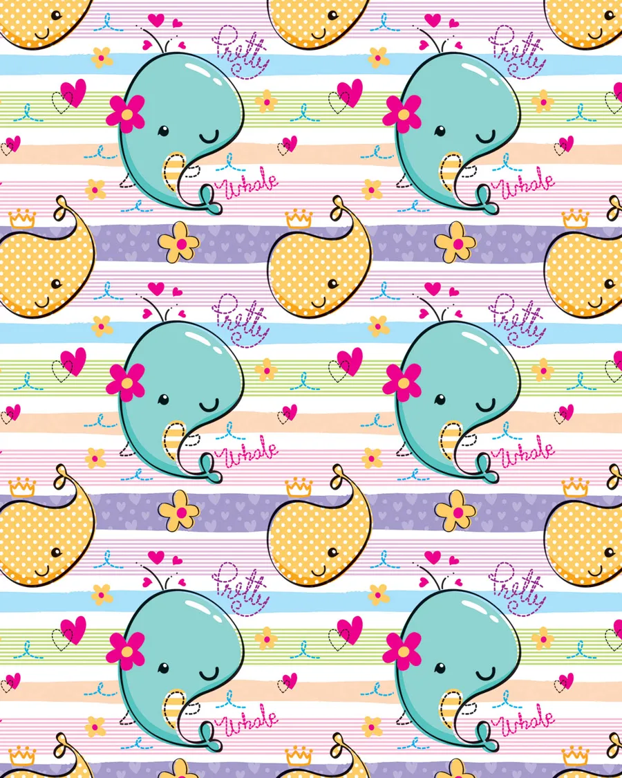 Ballenitas — Papel de regalo ballenitas en tonos suaves. Ideal para baby shower, nacimientos y regalos para bebé.
