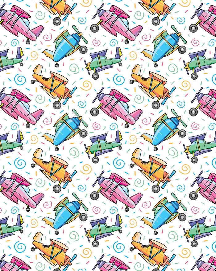 Avioncitos — Papel de regalo con motivo de avioncitos, perfecto para envolver cualquier regalo.