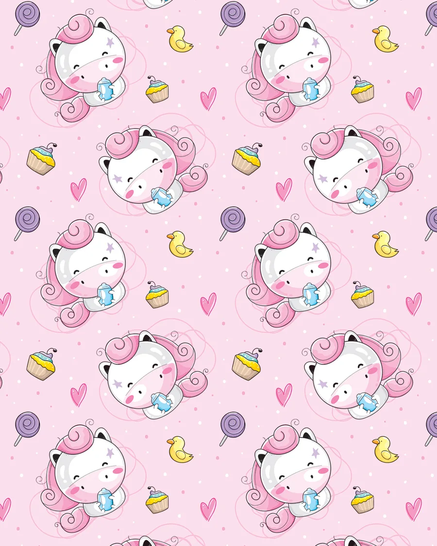Unicornios Bebés — Papel de regalo unicornios bebés en tonos suaves. Ideal para baby shower, nacimientos y regalos para bebé.