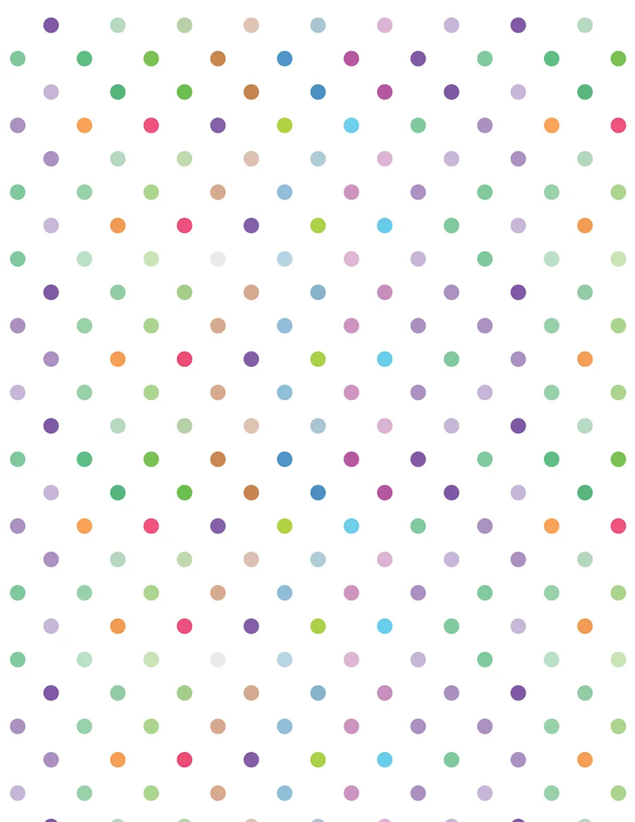 Puntos — Papel de regalo puntos en tonos suaves. Ideal para baby shower, nacimientos y regalos para bebé.