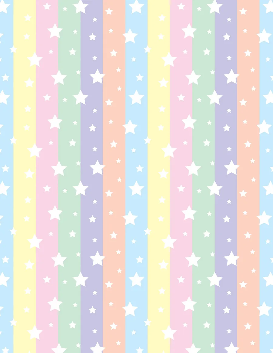 Lineas Arcoíris — Papel de regalo lineas arcoíris en tonos suaves. Ideal para baby shower, nacimientos y regalos para bebé.