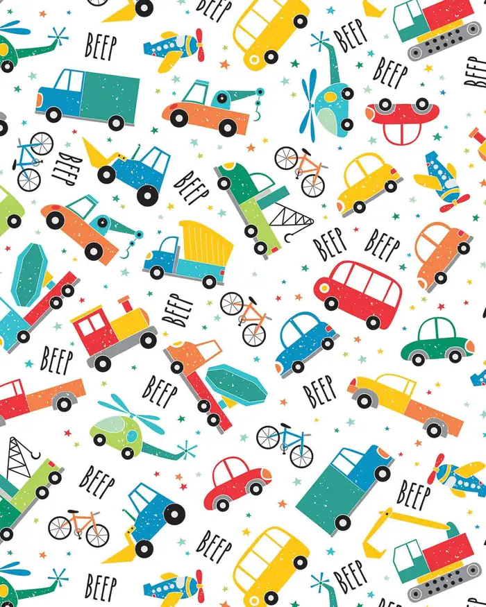 Beep Beep — Papel de regalo con motivo de beep beep, pensado para destacar en tu vitrina.